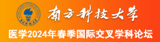 大jB透骚逼视频南方科技大学医学2024年春季国际交叉学科论坛